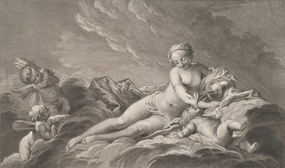 Venus dando néctar a Cupido de Pierre François Basan