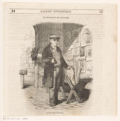 Imprimir distribuidor
Le marchand de gravures (título en el objeto) de Pierre François Godard (II)