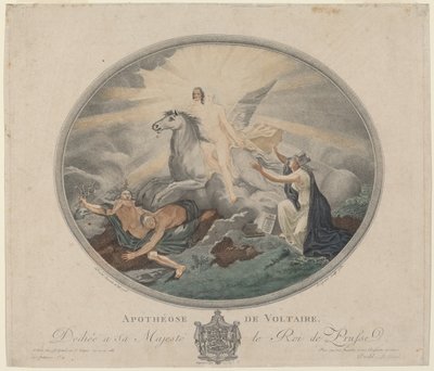 Apoteosis de Voltaire de Pierre François Legrand, after Robert Guillaume Dardel