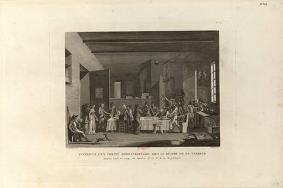 Dentro de un Comité Revolucionario durante el Reinado del Terror, 1802 de Pierre Gabriel Berthault