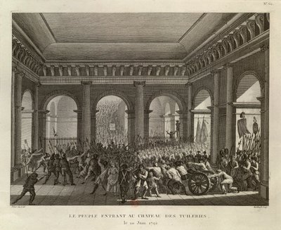 La gente entrando en el Palacio de las Tullerías de Pierre Gabriel Berthault
