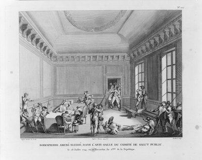 El Arresto de Robespierre el 27 de julio de 1794 de Pierre Gabriel Berthault