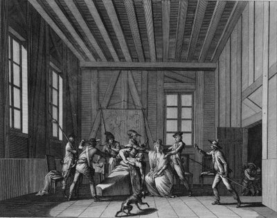 El asesinato de Jean-Paul Marat, c. 1795 de Pierre Gabriel Berthault