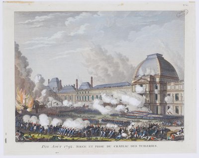 El asalto al Palacio de las Tullerías el 10 de agosto de 1792 de Pierre Gabriel Berthault
