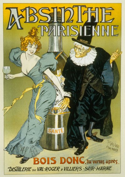 Publicidad francesa de Pierre Henri Gelis-Didot y Louis Malteste para "Absinthe parisienne" c. 1900 (cartel) de Pierre Gelis Didot