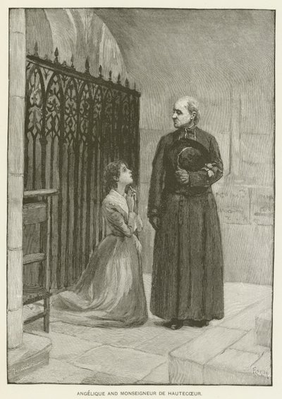 Angélica y Monseigneur de Hautecoeur de Pierre Georges Jeanniot