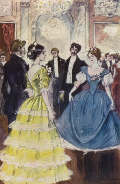 Percibí a Marguerite bailando con el Conde de N de Pierre Georges Jeanniot