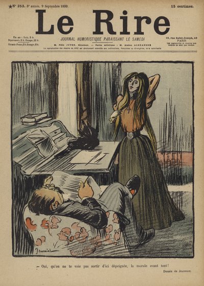 Ilustración para Le Rire de Pierre Georges Jeanniot