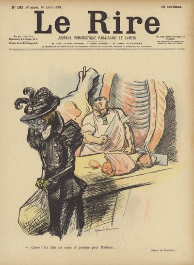 Ilustración para Le Rire de Pierre Georges Jeanniot