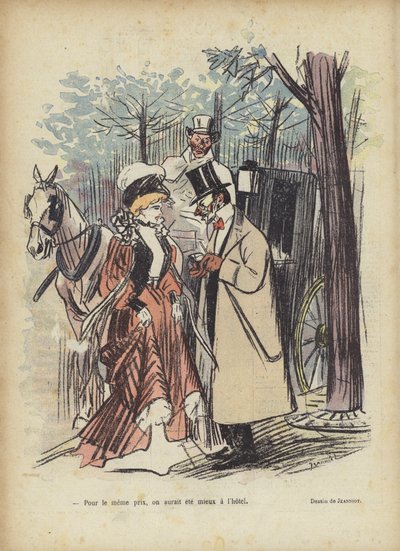 Ilustración para Le Rire de Pierre Georges Jeanniot