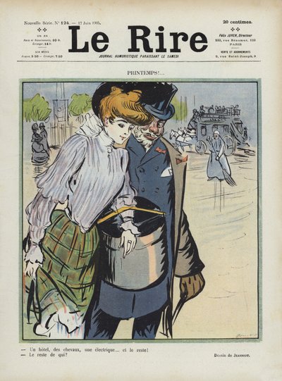 Ilustración para Le Rire de Pierre Georges Jeanniot