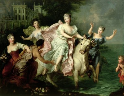Europa siendo llevada por Júpiter metamorfoseado en un toro, c.1700 de Pierre Gobert