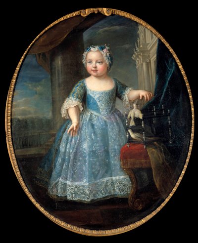 Retrato de Louise Marie de Francia (1728-1733) llamada Madame, tercera hija de Luis XV (Pintura de Pierre Gobert, 1662-1744) siglo XVIII Dim. 1,08 x 0,88 m de Pierre Gobert