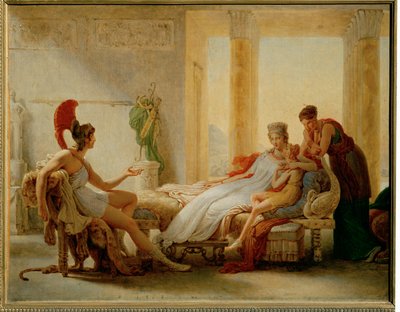 Eneas y Dido, boceto para un óleo mayor ... de Pierre Guérin
