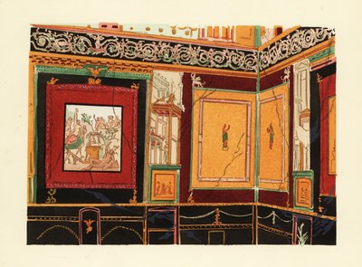 Exedra en el atrio de la Casa de Siricus, Pompeya de Pierre Gusman