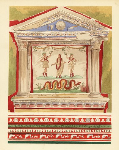 Larario doméstico en la Casa de los Vetti, Pompeya de Pierre Gusman