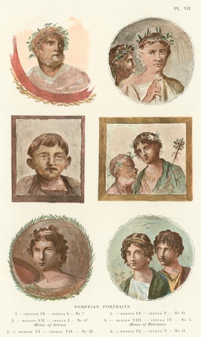 Retratos Pompeianos de Pierre Gusman