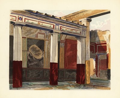 Peristilo rodio de la Casa de la Boda de Plata, Casa delle Nozze d’Argento, Pompeya de Pierre Gusman