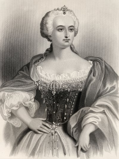 María Teresa (1717-80) Archiduquesa de Austria y Reina de Hungría y Bohemia, ilustración de 