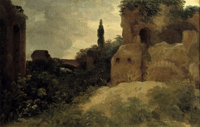 En Villa Farnese, ruinas romanas de Pierre Henri de Valenciennes