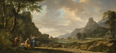 El Monte Athos tallado como un monumento a Alejandro Magno, 1796 de Pierre Henri de Valenciennes