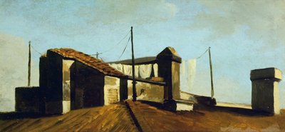 Tejados romanos al sol de Pierre Henri de Valenciennes