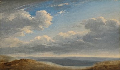 Estudio de nubes sobre la Campiña Romana c.1782-85 de Pierre Henri de Valenciennes