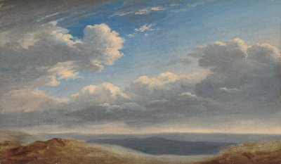 Estudio de Nubes sobre la Campiña Romana, c. 1782-1785 de Pierre Henri de Valenciennes