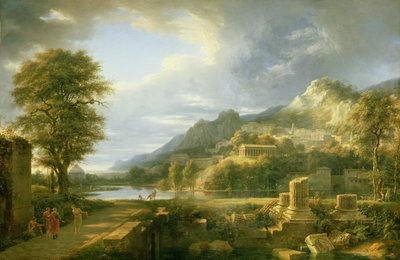 La antigua ciudad de Agrigentum, 1787 de Pierre Henri de Valenciennes