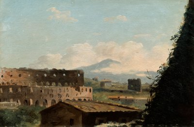 Vista del Coliseo, Roma, finales del siglo XVIII y principios del XIX de Pierre Henri de Valenciennes