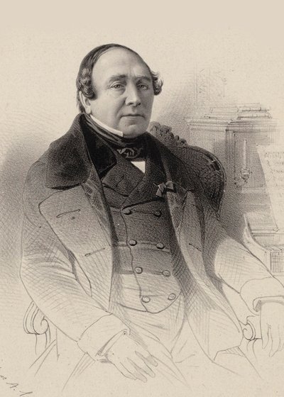 Retrato del cantante de ópera Louis Antoine Eléonore Ponchard 1787-1866, 1850 de Pierre Hippolyte Aumont