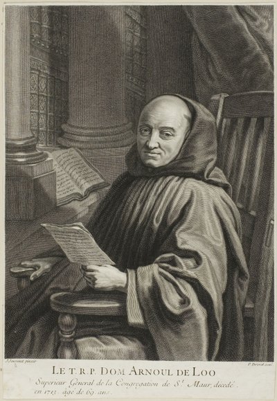 Retrato del Padre Arnoul de Loo de Pierre Imbert Drevet