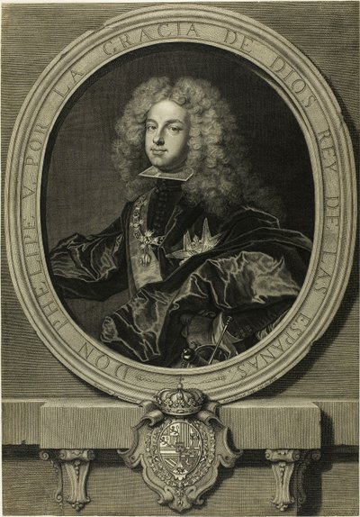 Retrato de Felipe V, Rey de España de Pierre Imbert Drevet