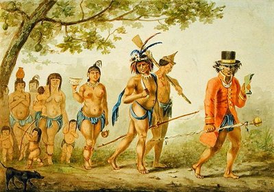 Marcha de una Tribu, c.1839 de Pierre J. Benoit