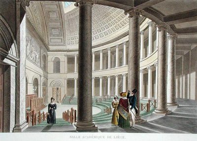 Interior de la Academia en Lieja, de 