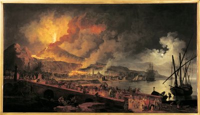 Francia, Nantes, Erupción del Monte Vesubio desde Portici de Pierre Jacques Volaire