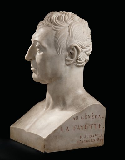 Busto de Marie-Joseph-Gilbert du Motier, marqués de La Fayette de Pierre Jean David dAngers