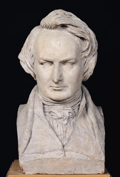 Busto de Victor Hugo a los 35 años de Pierre Jean David d