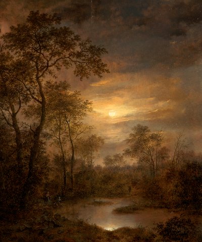 Escena a la luz de la luna de Pierre Jean Hellemans