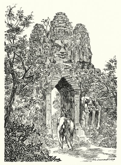 La puerta norte de Angkor-Thom de Pierre Jeannerat de Beerski