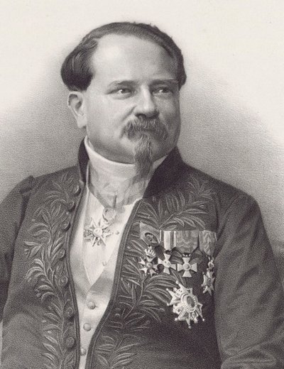 Retrato del Compositor Jean-Georges Kastner 1810-1867, 1866 de Pierre Lanith Petit