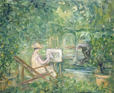Mujer pintando en un paisaje, 1900-10 de Pierre Laprade
