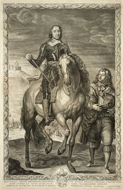 Retrato Ecuestre de Oliver Cromwell de Pierre Lombard or Lombart