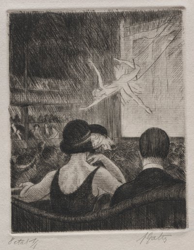 Acróbata en el Music Hall de Pierre Louis Gatier