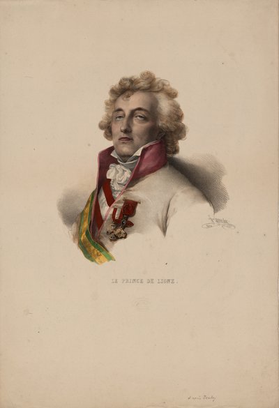 Retrato de Charles-Joseph, Príncipe de Ligne 1735-1814, 1825 de Pierre Louis Henri Grevedon