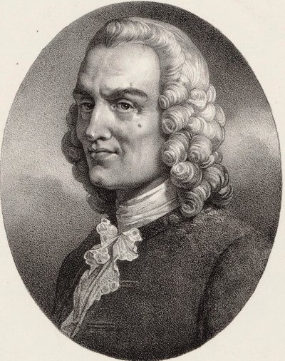 Retrato del compositor Jean-Philippe Rameau de Pierre Louis Henri Grevedon