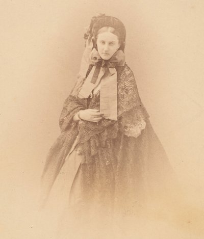 El sombrero con cintas, 1860s de Pierre Louis Pierson