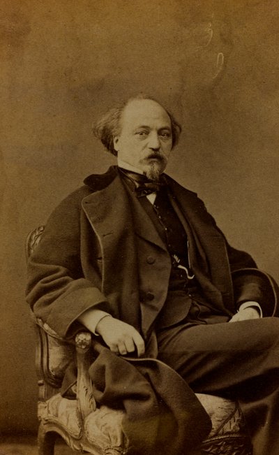 Retrato de Jean Pierre Alexandre Antigna, pintor francés; carte de visite de Pierre Louis Pierson