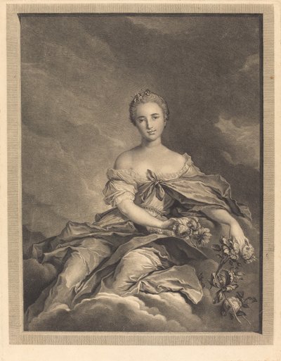 Flora al levantarse de Pierre Maleuvre after Jean Marc Nattier