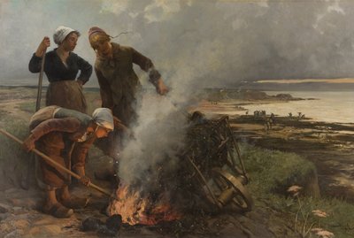 Las quemadoras de algas, 1884 de Pierre Marie Beyle